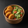 Croquetas de atún con ensalada mixta