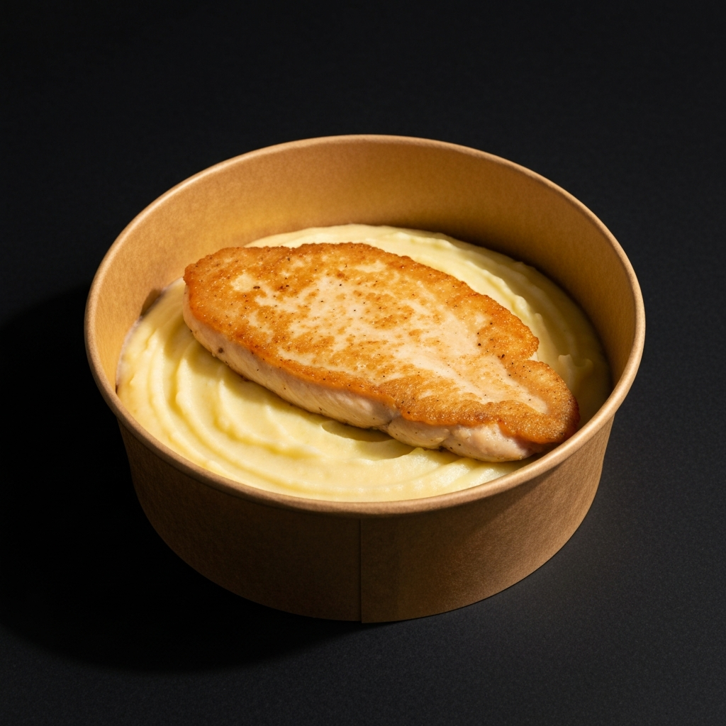 Filete de pechuga con puré