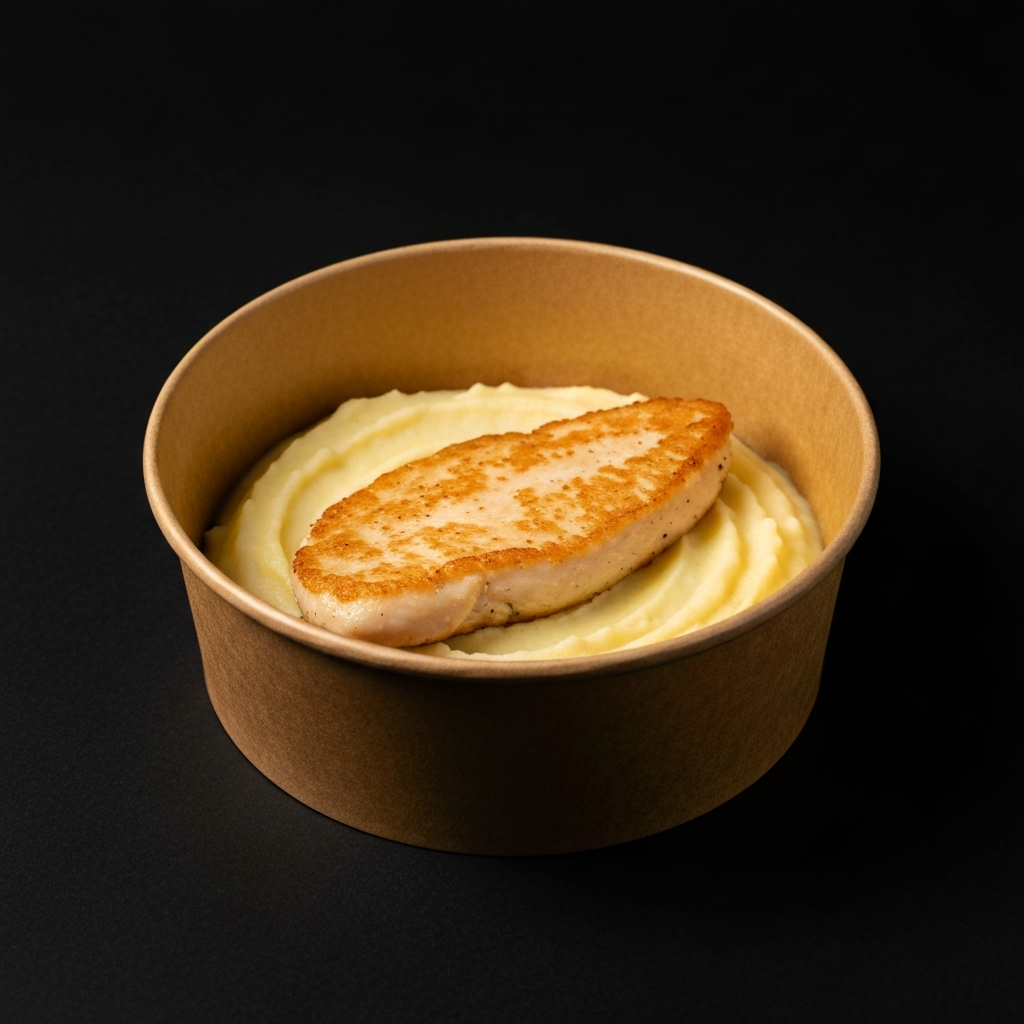 Filete de pechuga con puré
