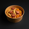 Porotos con riendas y longaniza