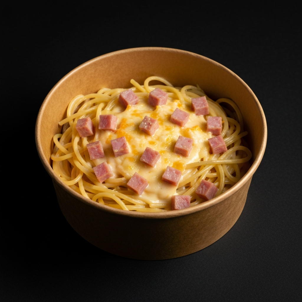Tallarines con salsa Alfredo