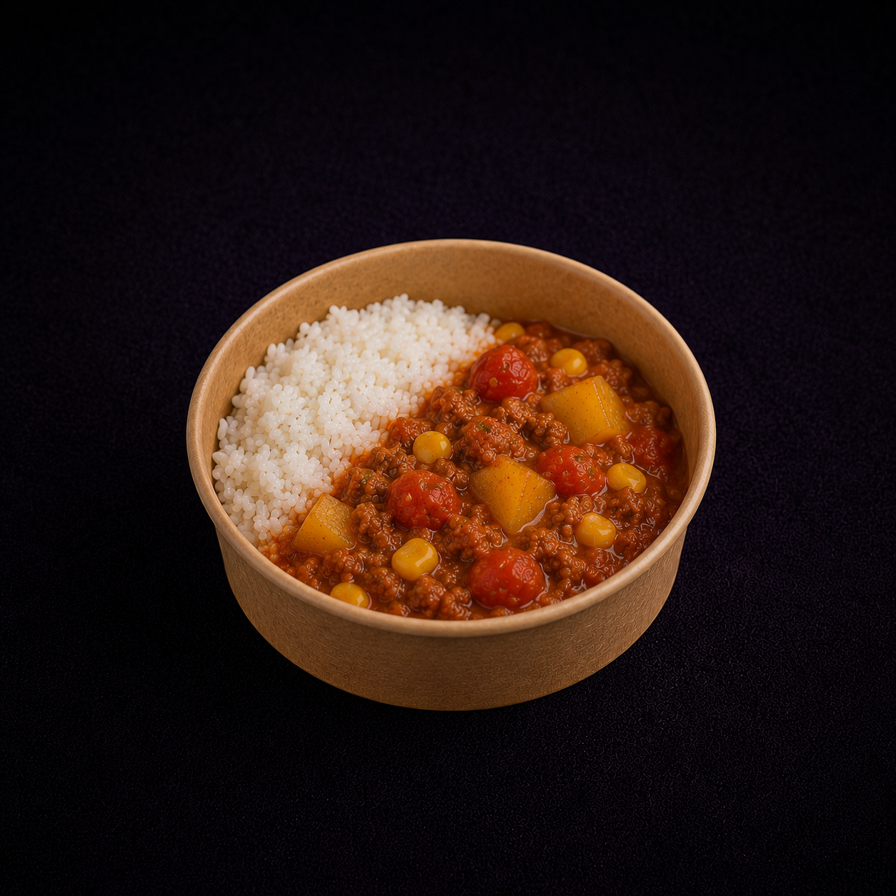 Tomaticán con arroz graneado