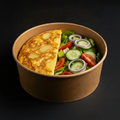 Tortilla española con ensalada